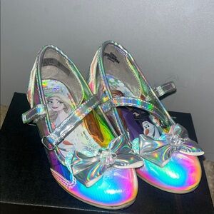 Disney Princess Holographic Kids Shoes with Bow